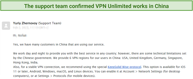 Does VPN Unlimited Work in China? Yes